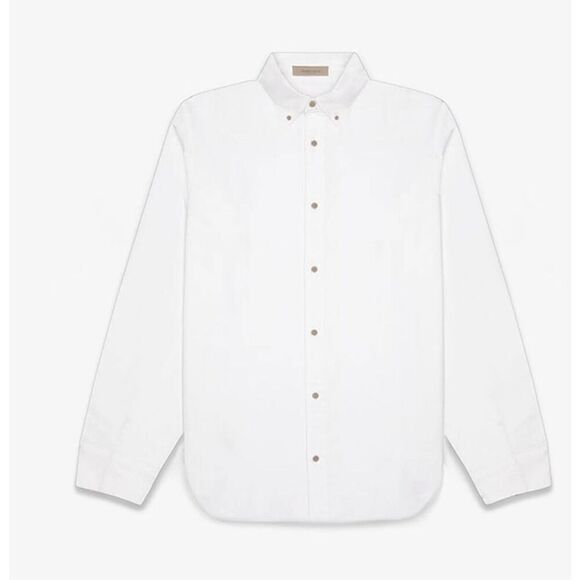 Essentials Fear of God Women's Cotton Button Down Long Sleeve Shirt - Picture 1 of 6